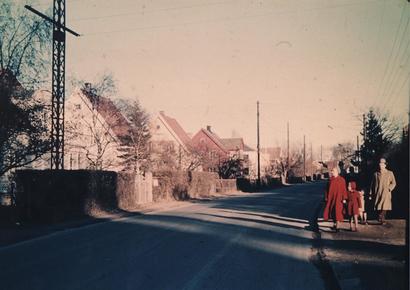 Strømsveien mot krysset Ulvenveien/ Teisenveien 1960