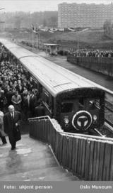 T-banen åpnes til Grorud 1966 