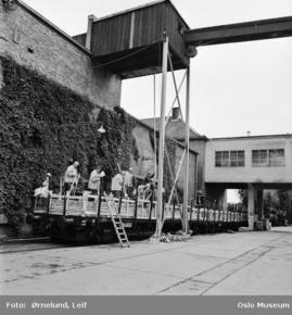 Standard telefon-og kabelfabrikk 1963 kabelgata tog