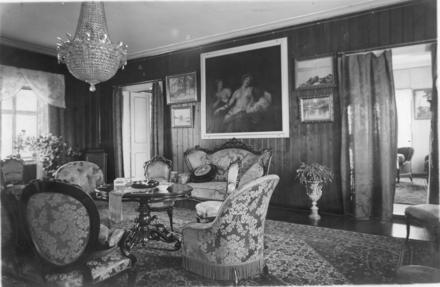 tveten gård, interiør stua, 1925